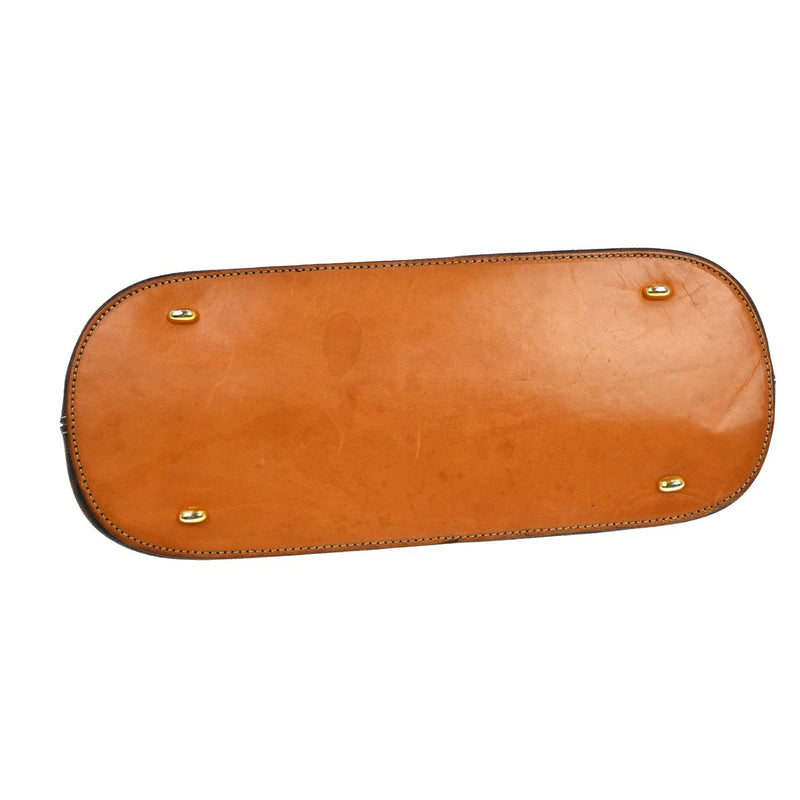 Celine Macadam Leather Brown Canvas Bag