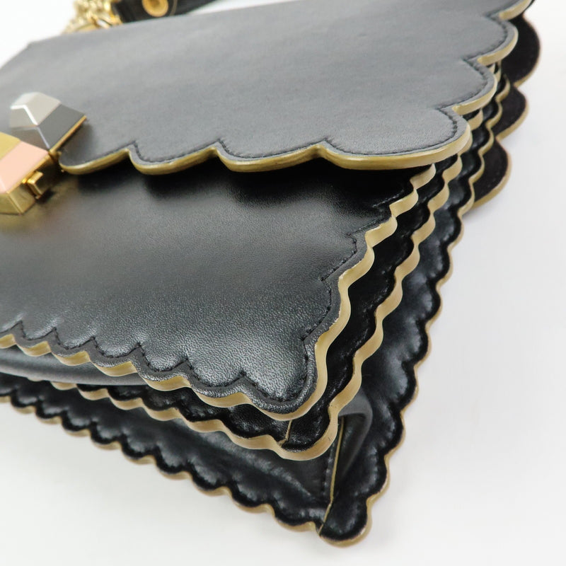Fendi Kan I Leather Black Bag