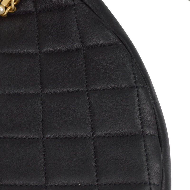 Chanel All About Chains Waist Quilted Lambskin Black Leather Bag