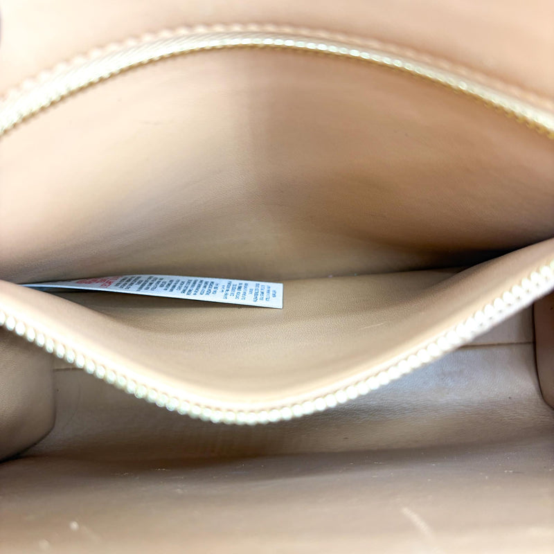 Burberry Convertible Fold Over Pocket Clutch Leather Brown