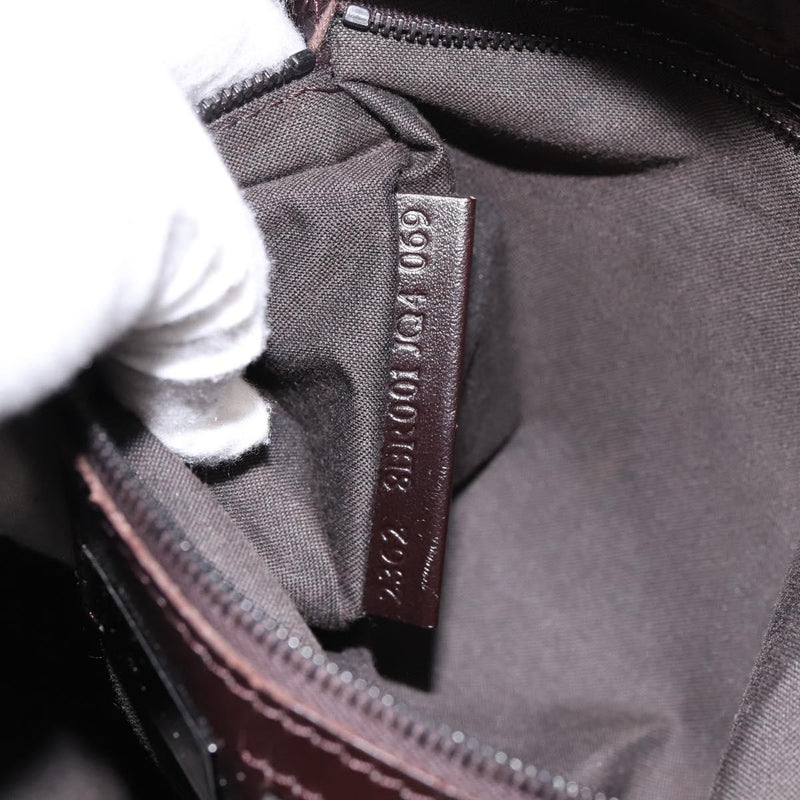 Fendi Mamma Baguette Zucchino Canvas Brown Bag