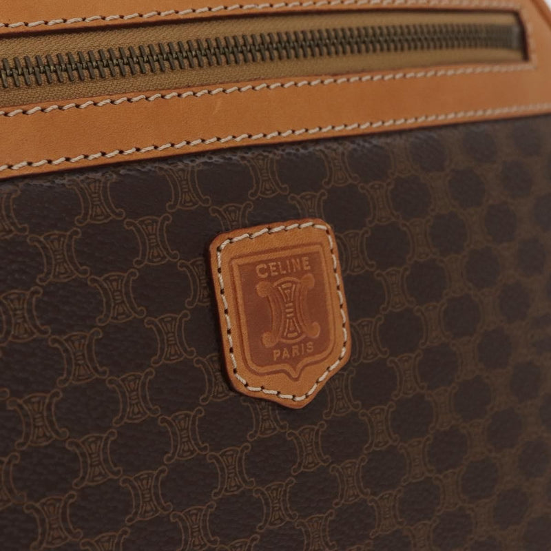 Celine Backpack Leather Brown Canvas