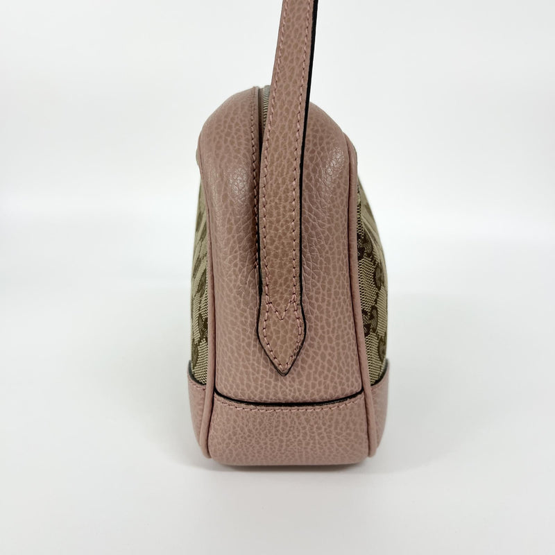 Gucci Bree Disco Gg Canvas With Leather Brown Bag
