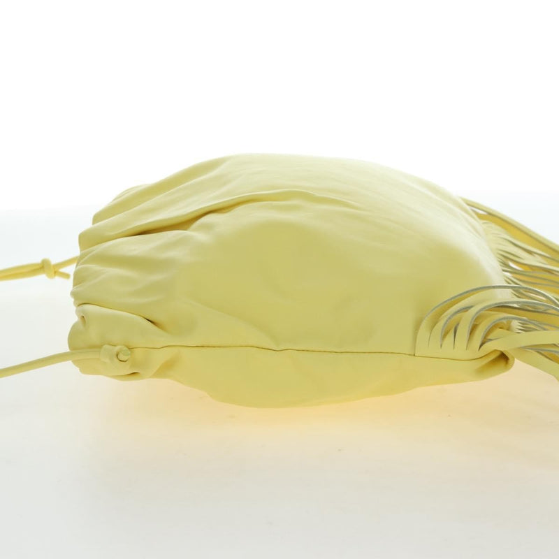 Bottega Veneta The Fringe Leather Yellow Bag