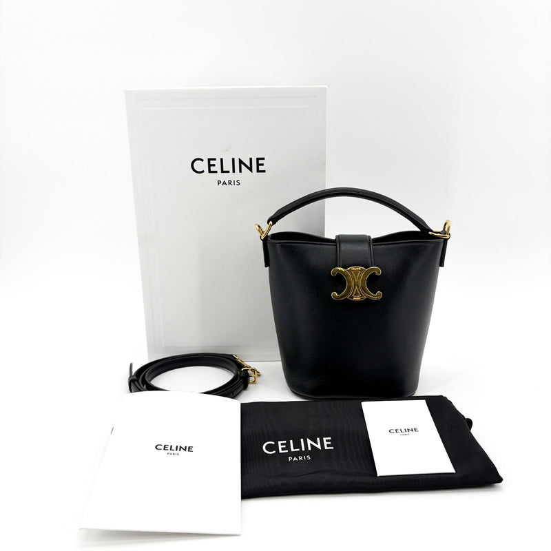 Celine Louise Leather Black Calfskin Bag