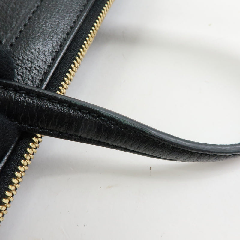 Gucci Ophidia Top Handle Leather Black Bag