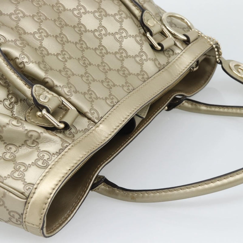 Gucci Sukey Top Handle Guccissima Leather Gold Bag