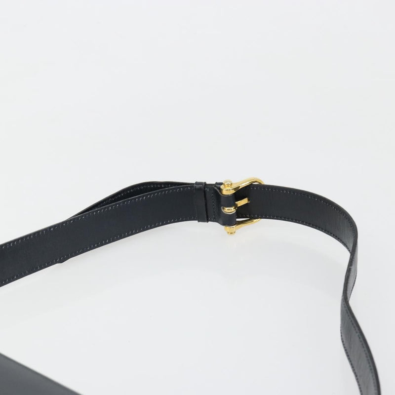 Celine Shoulder Leather Navy Bag
