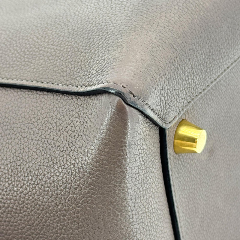 Celine Belt Textured Leather Brown Calfskin Bag
