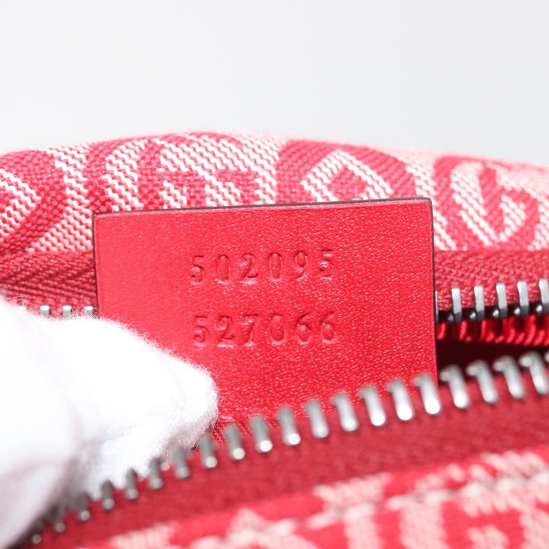 Gucci Childrens Belt Printed Coated Canvas Red Bag