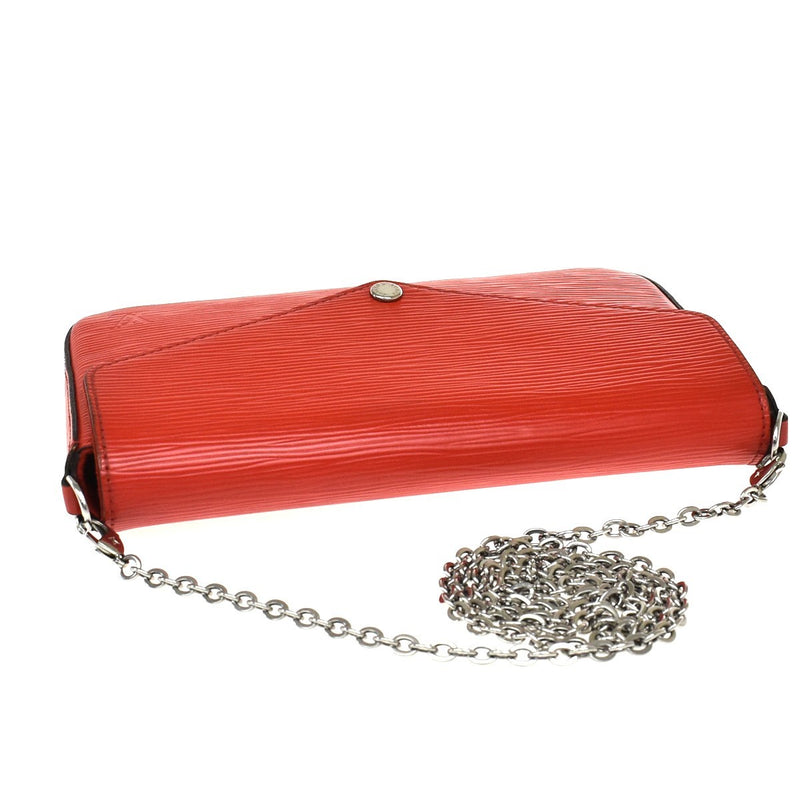Louis Vuitton Felicie Chain Epi Leather Red Bag