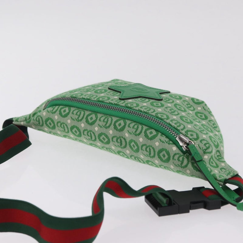 Gucci Childrens Belt Gg Canvas Green Bag