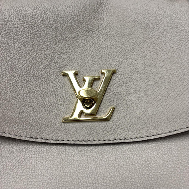 Louis Vuitton Lockme Ever Leather Beige Bag