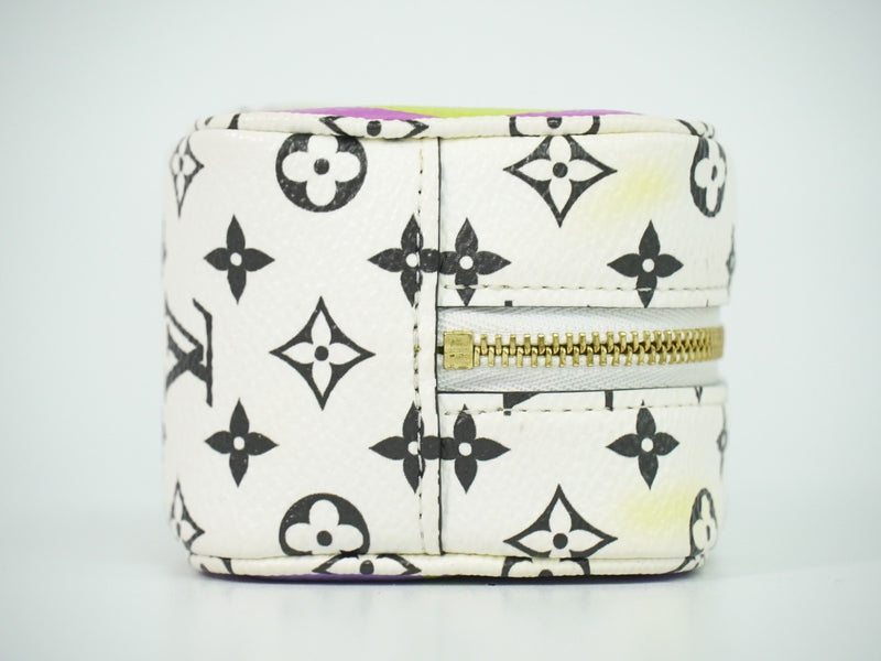Louis Vuitton Cube Coin Purse Limited Edition Colored Monogram Giant Multicolour Canvas Bag