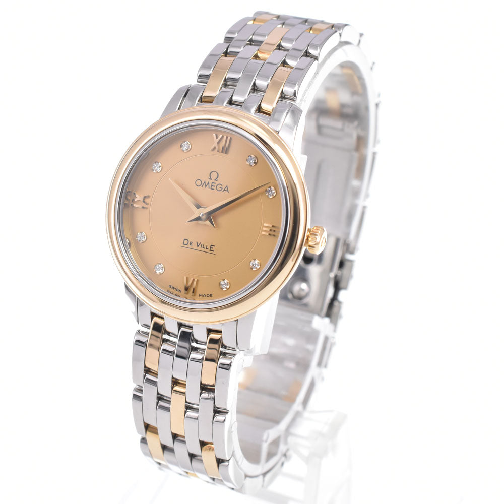 Omega De Ville Prestige Quartz Stainless Steel With Diamond Watches