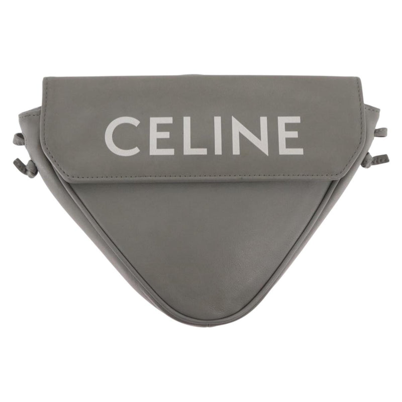 Celine Triangle Leather Gray Bag