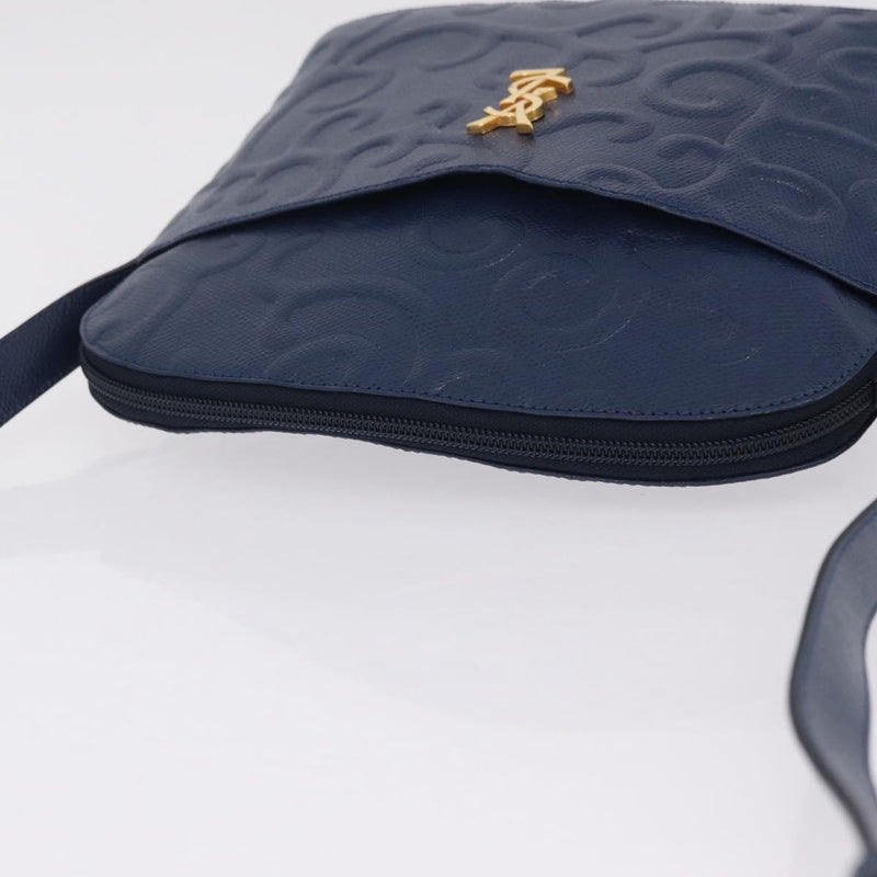 Saint Laurent Overseas Leather Navy Bag