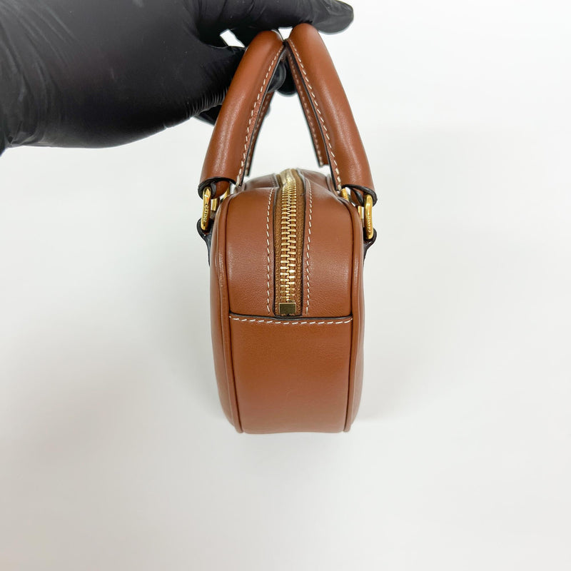Celine Heart Leather Brown Calfskin Bag