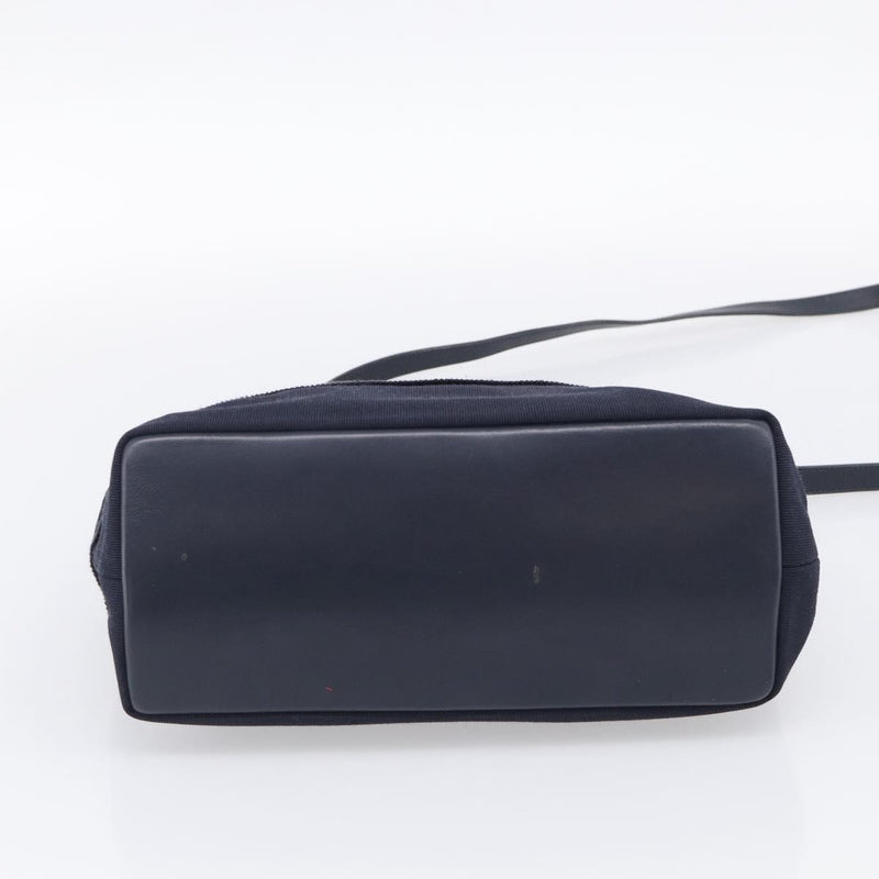 Salvatore Ferragamo Vala Canvas Navy Bag