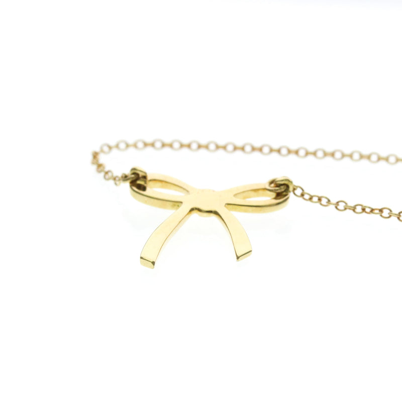 Tiffany & Co. Bow Pendant 18k Yellow Gold Yellow_gold Bijoux