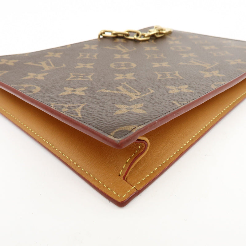 Louis Vuitton Legacy Chain Clutch Monogram Canvas Brown