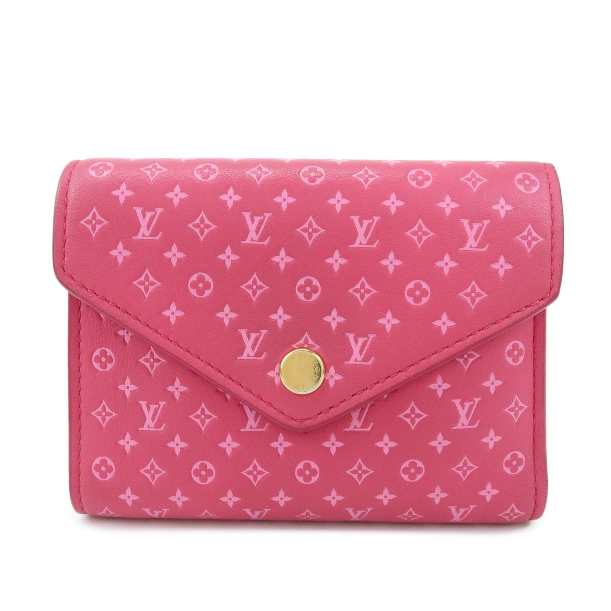 Louis Vuitton Victorine Nanogram Embossed Leather Pink Accessory