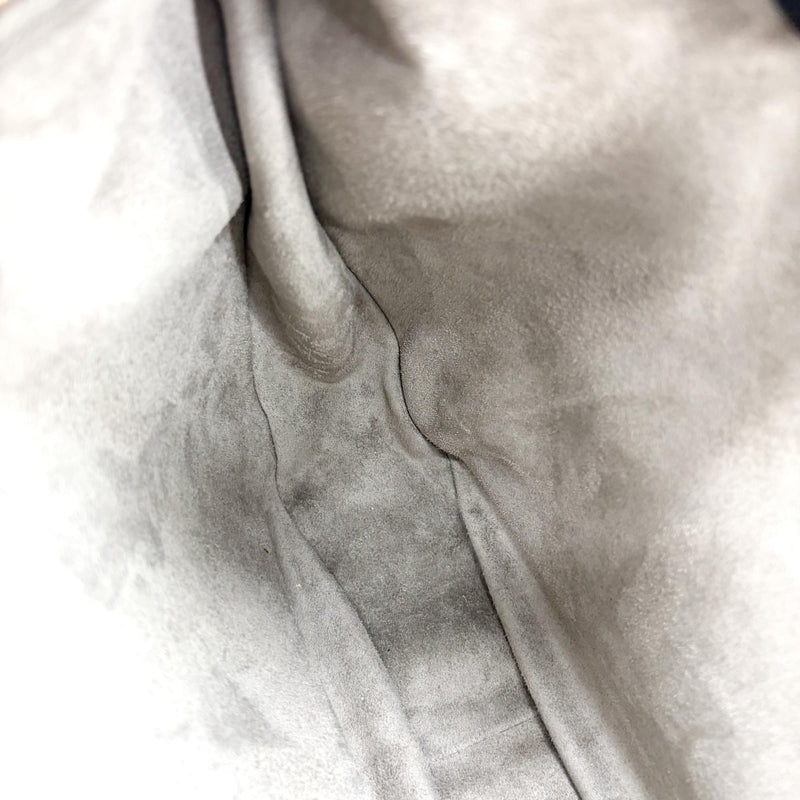 Celine Heloise Triomphe Embossed Leather Gray Bag