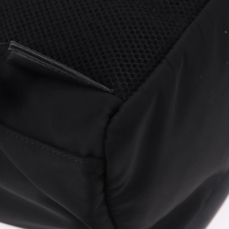 Fendi Fiend Nylon With Printed Leather Black Bag