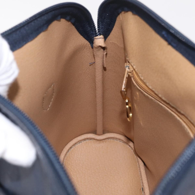 Christian Dior Trotter Canvas Navy Bag