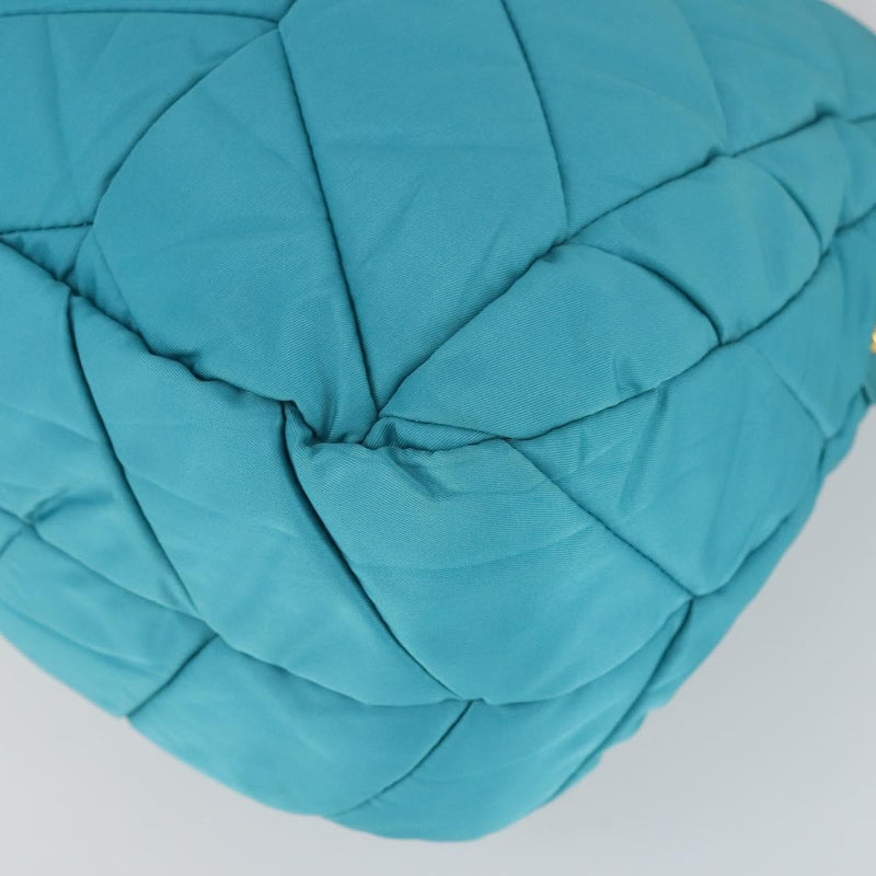 Prada Zip Hobo Chevron Tessuto Blue Nylon