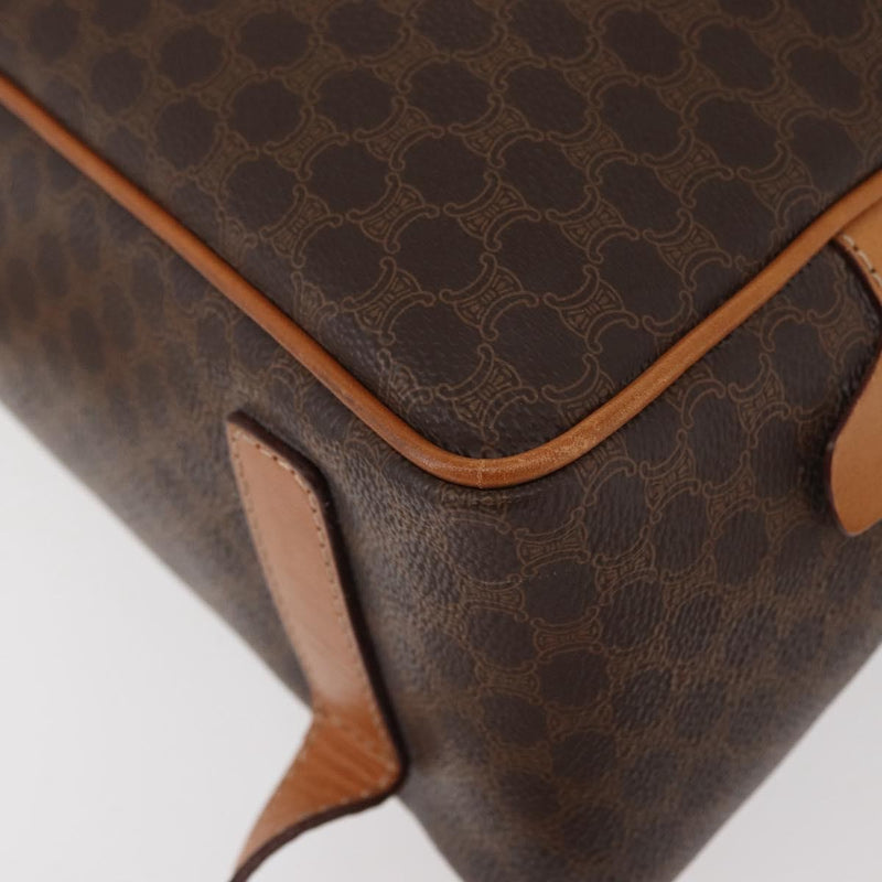 Celine Backpack Leather Brown Canvas