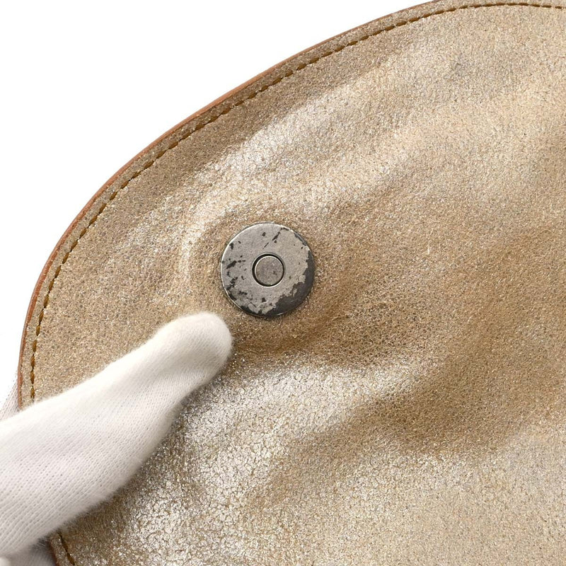 Christian Dior Vintage Gaucho Double Saddle Leather Gold Bag