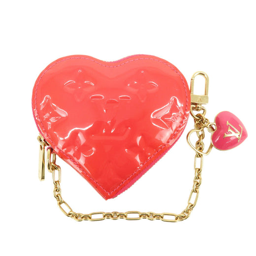 Louis Vuitton Heart Coin Purse Monogram Vernis Pink Patent_leather Bag