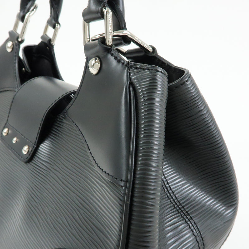 Louis Vuitton Montaigne Sac Epi Leather Black Bag