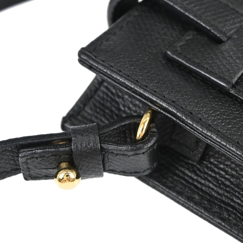 Chanel Cigarette Case Caviar Black Leather Bag