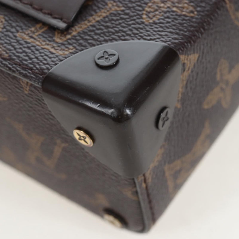 Louis Vuitton Vertical Box Trunk No.7 Loeil Vintage Monogram Canvas Brown Bag