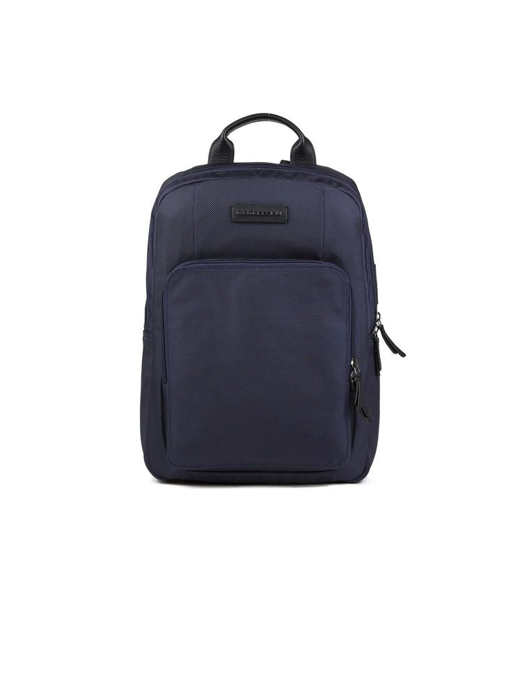 Momo Design Polyamide-Nylon With Leather Accents Backpack — Navy Polyamide/nylon