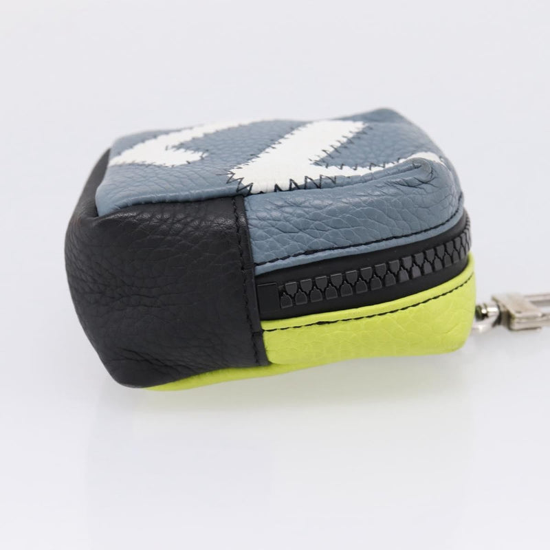 Louis Vuitton Square Pouch Bag Charm And Key Holder Leather Gray Accessory