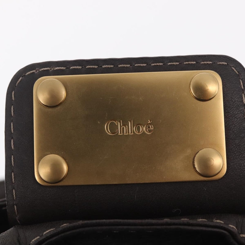Chloe Paddington Lock Leather Brown Bag