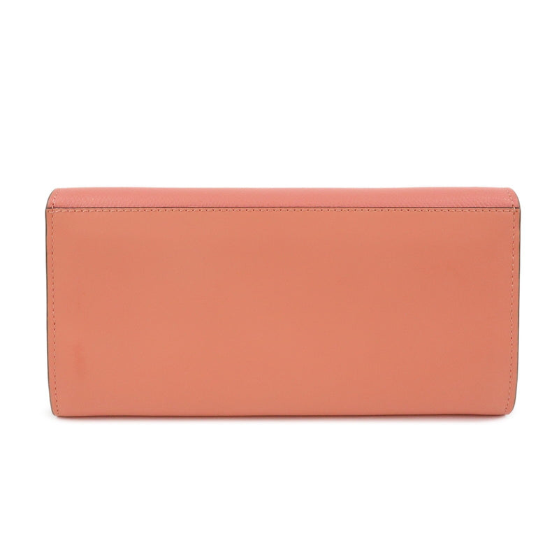Fendi Ff Diamonds Continental Chain Leather Pink Bag