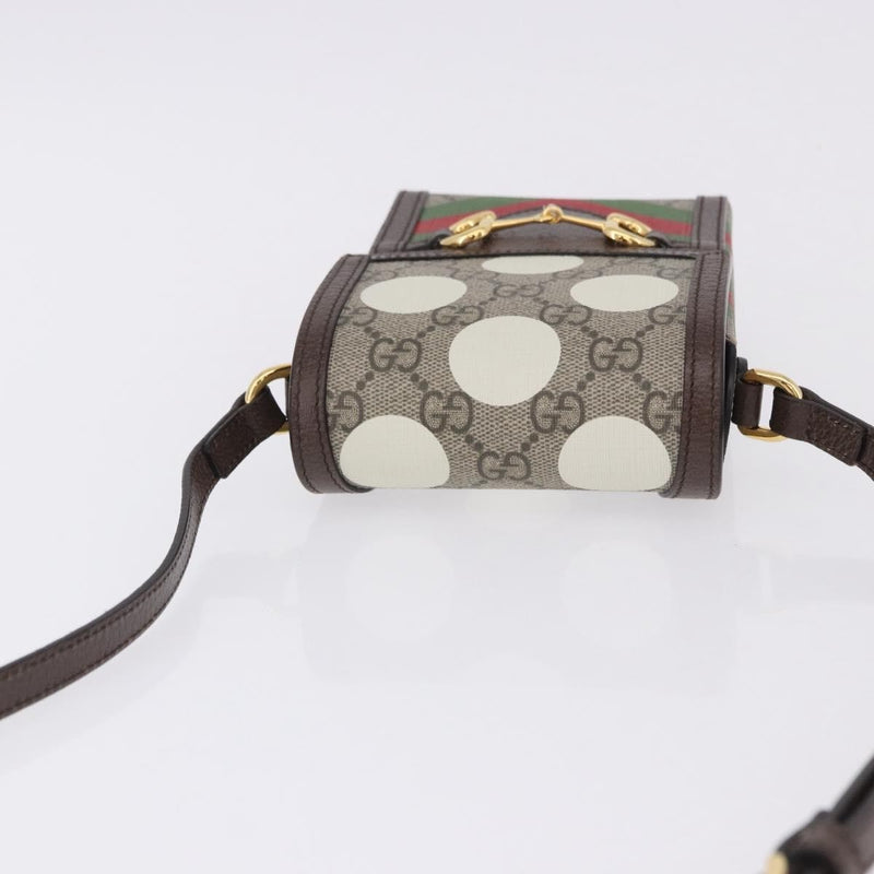 Gucci Horsebit 1955 Printed Gg Coated Canvas Beige Bag