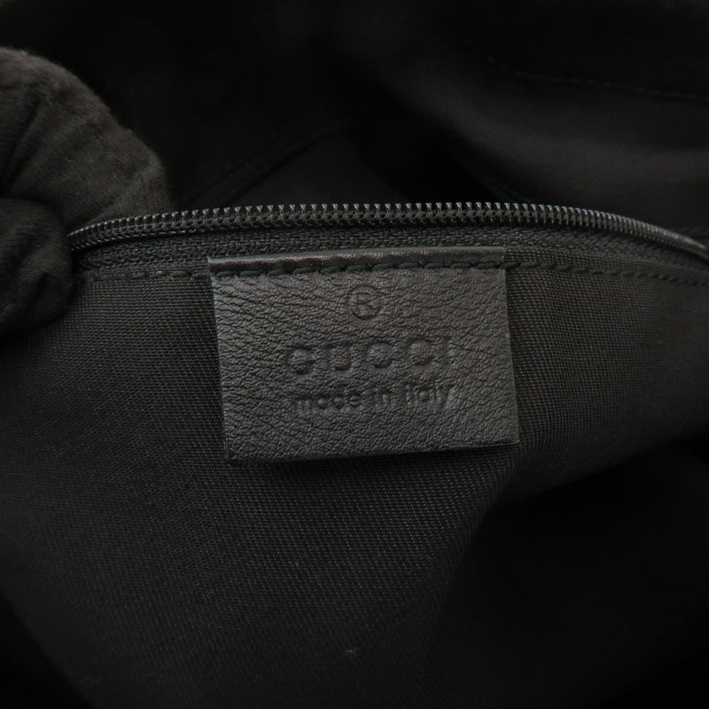 Gucci Sukey Top Handle Satchel Gg Canvas With Leather Black