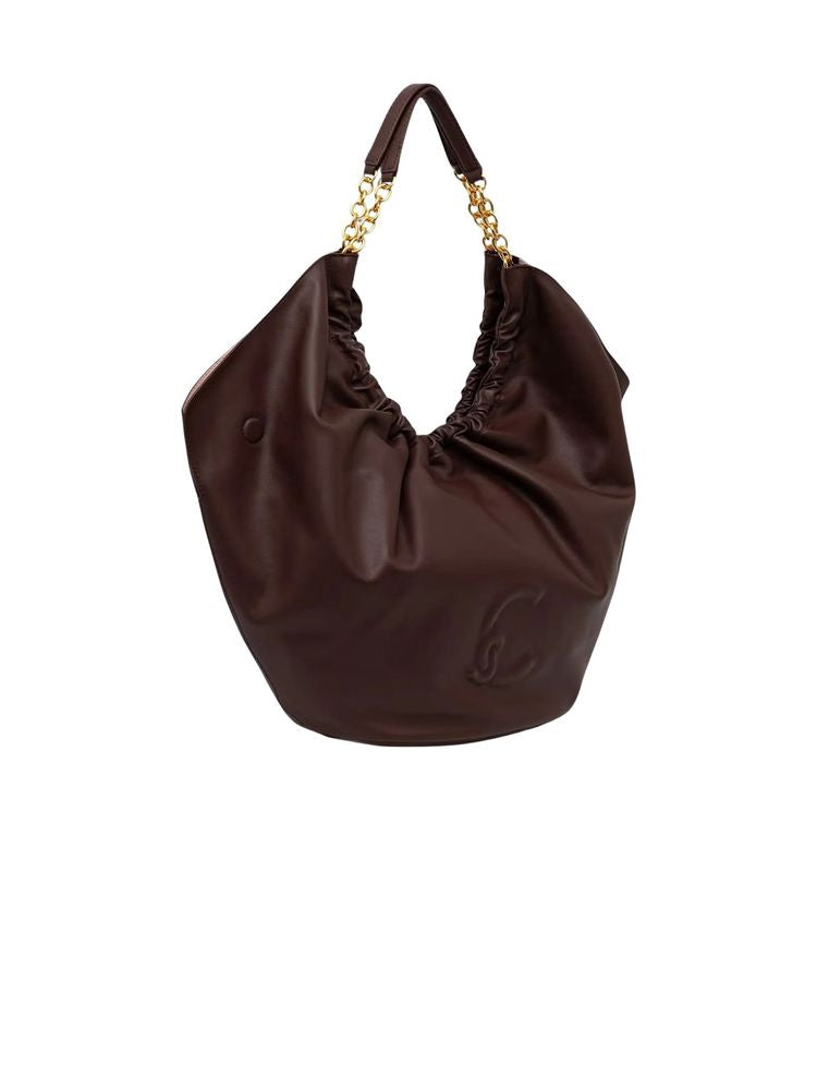 Coccinelle Shoulder Bag — Brown Bovine Leather
