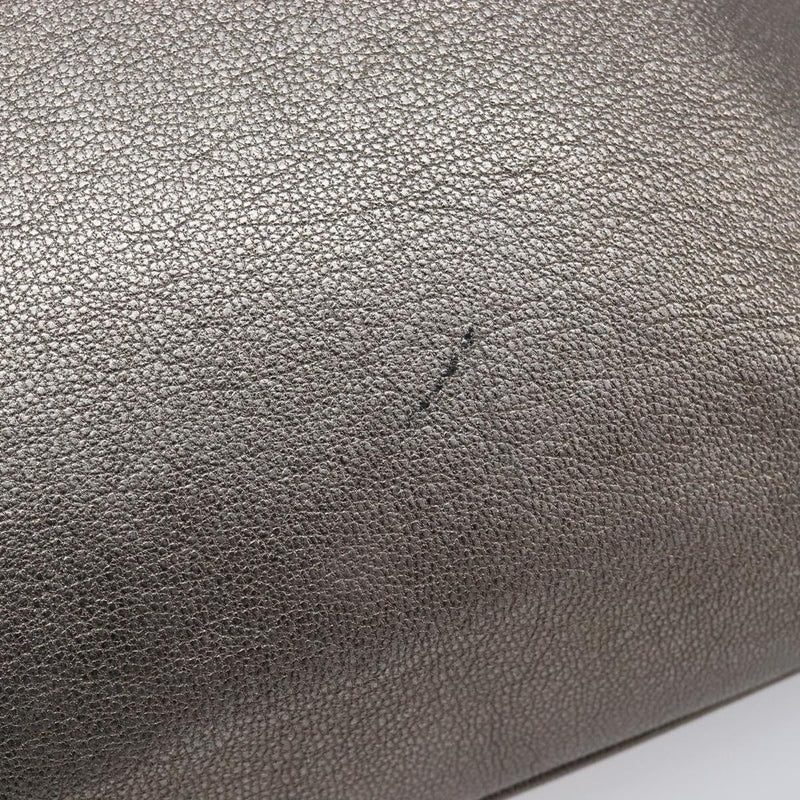 Salvatore Ferragamo Gancini Leather Gold Bag