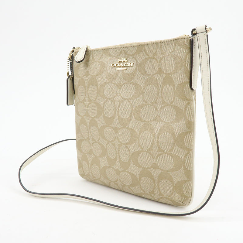 Coach Shoulder Canvas Beige Bag