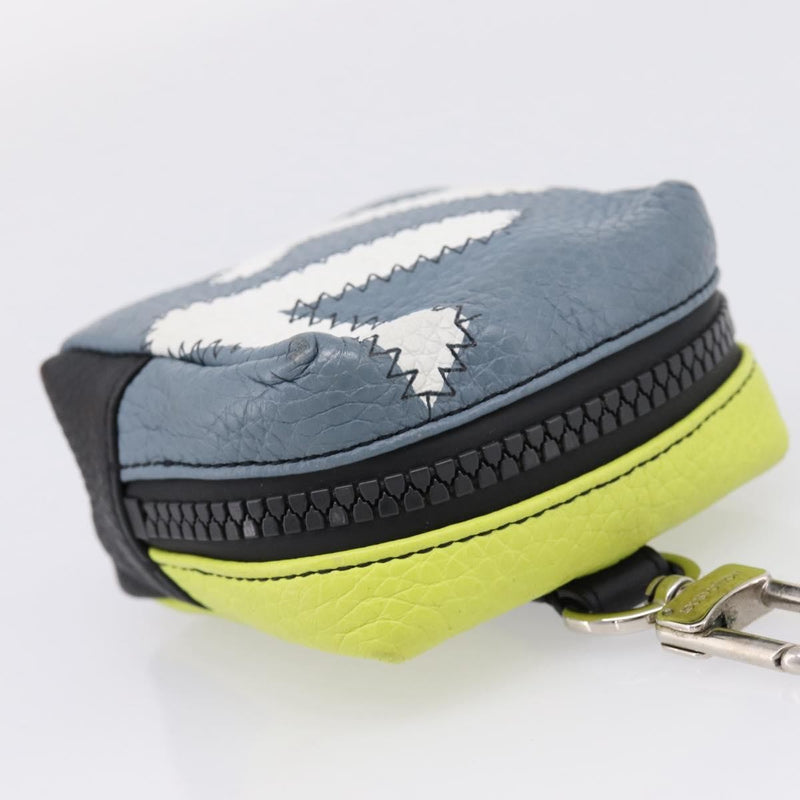 Louis Vuitton Square Pouch Bag Charm And Key Holder Leather Gray Accessory
