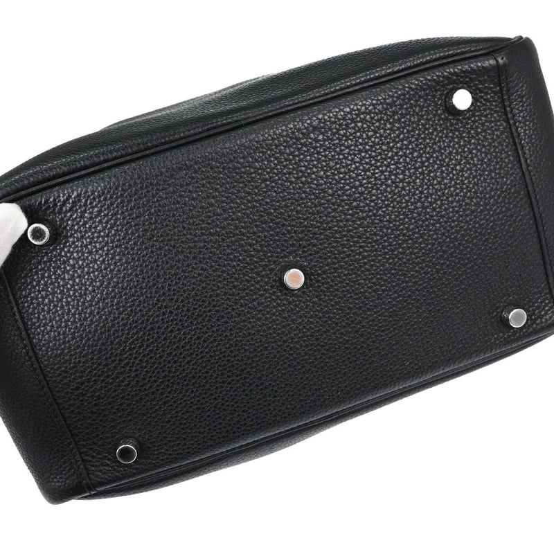 Hermes Lindy Clemence Black Leather Bag