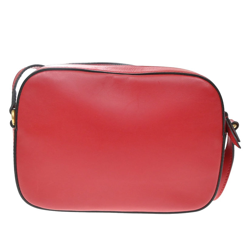 Gucci Bee Web Camera Leather Red Bag