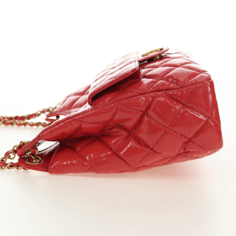 Chanel Wavy Cc Hobo Quilted Crumpled Calfskin Pink Patent_leather