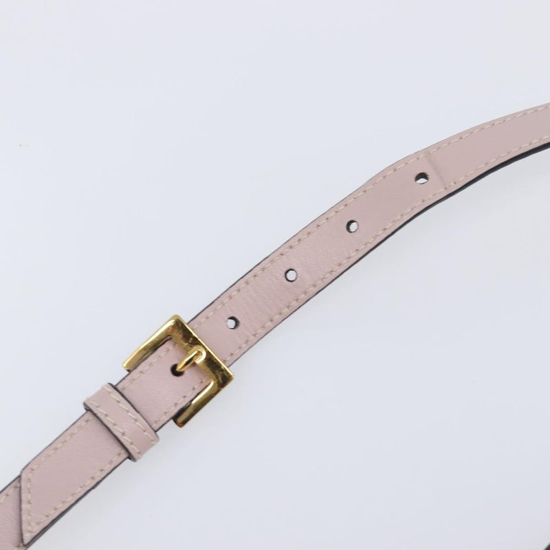 Miu Miu Madras Crystal Flap Leather Pink Bag